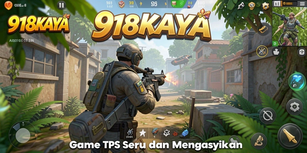 Screenshot gameplay 918KAYA menampilkan aksi pertempuran yang intens.