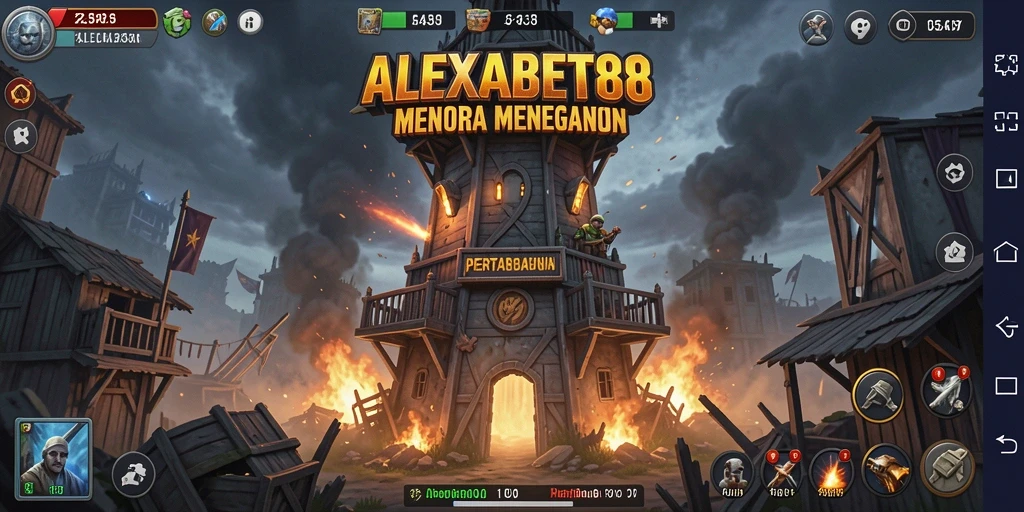 Gameplay seru <strong>ALEXABET88</strong> dalam genre Tower Defense dengan menara menakjubkan.