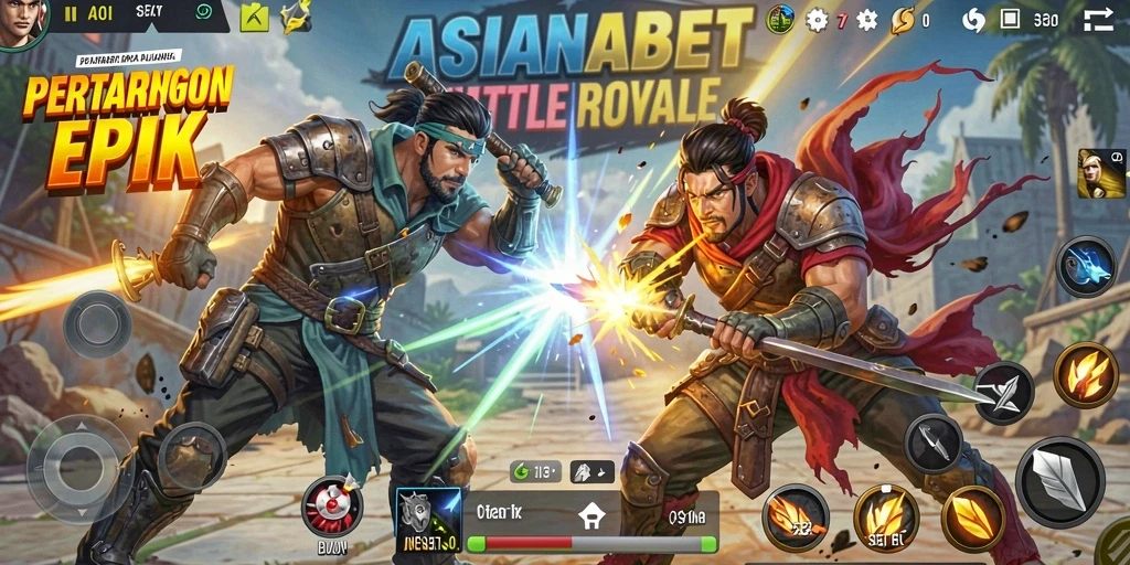 Tangkapan layar menampilkan gameplay seru dari ASIANABET Battle Royale.