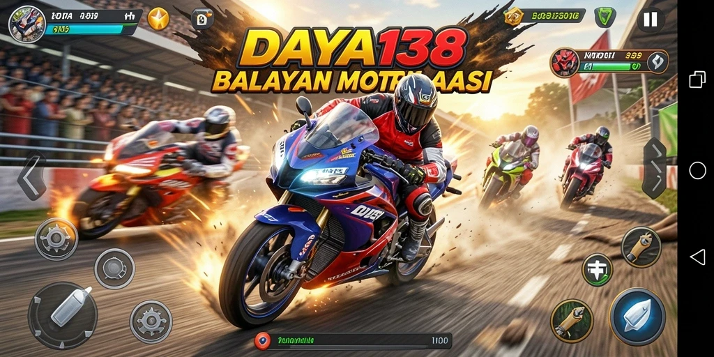 Tampilan balapan motor yang mendebarkan dalam DAYA138.