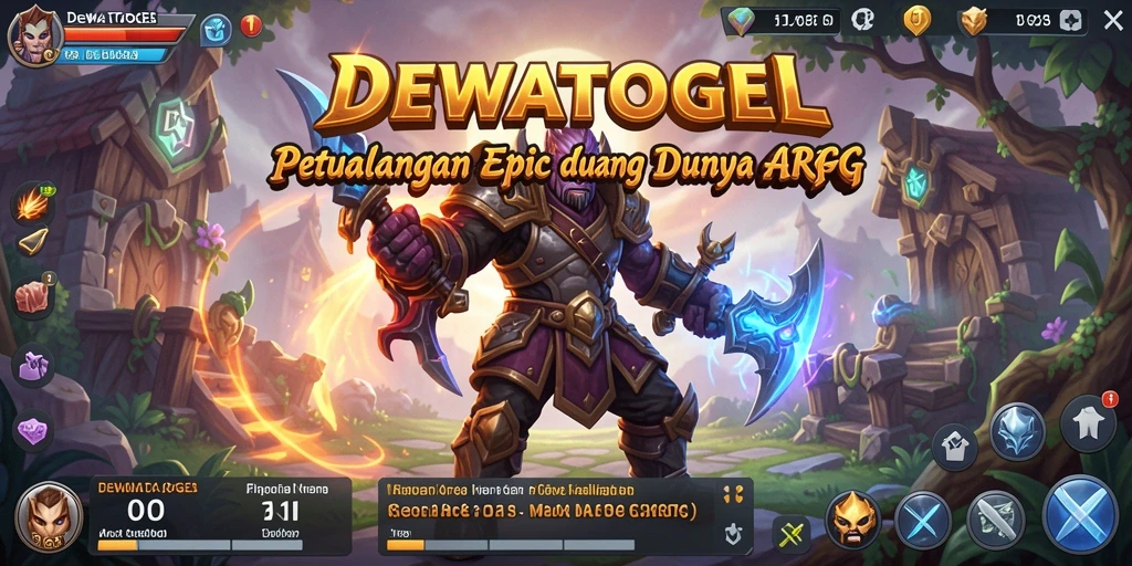 Tampilan menarik dari gameplay ARPG DEWATOGEL.