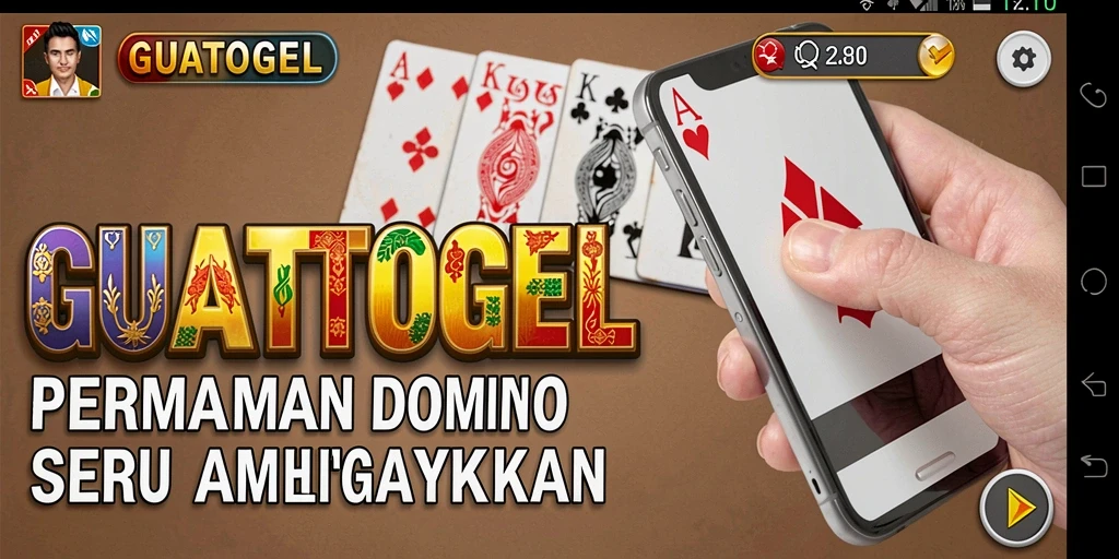 Tampilan gameplay Domino di GUATOGEL yang seru dan interaktif.