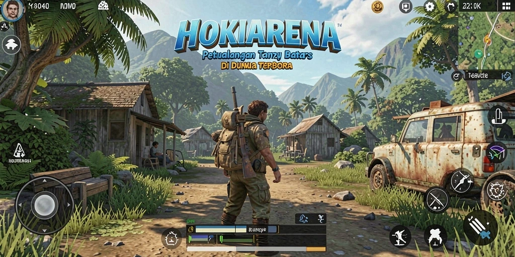 Gameplay HOKIARENA yang mengasyikkan di dunia terbuka.