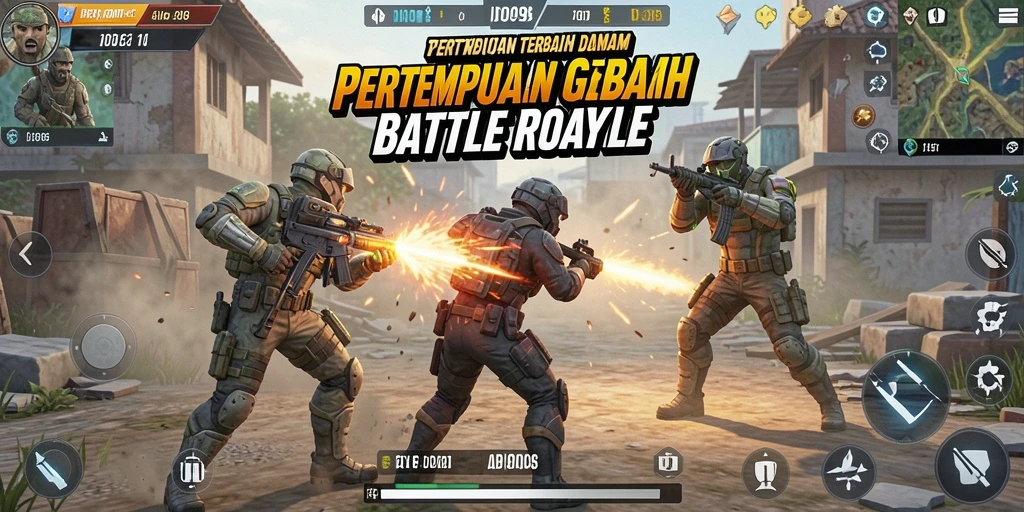 Gameplay menegangkan di dunia Battle Royale ID098.