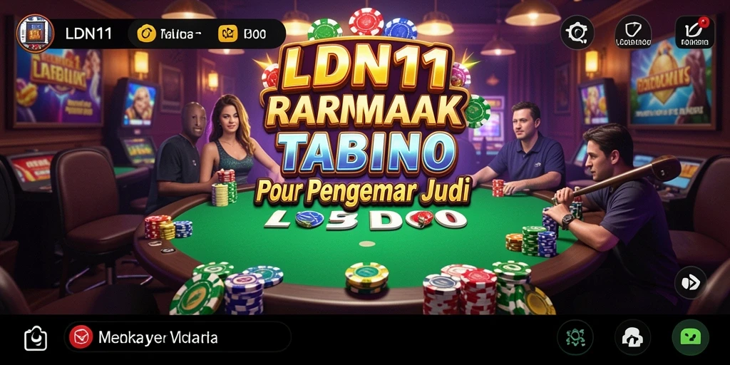 Tangkapan layar utama LDN11 menampilkan aksi seru dari permainan Kasino.
