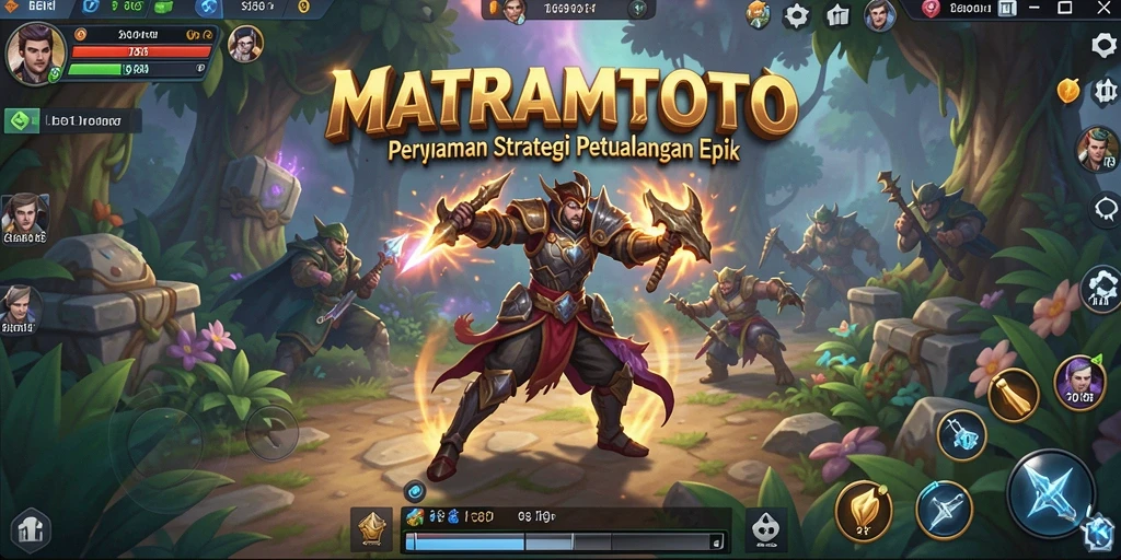 Menampilkan aksi seru dalam permainan MATARAMTOTO.