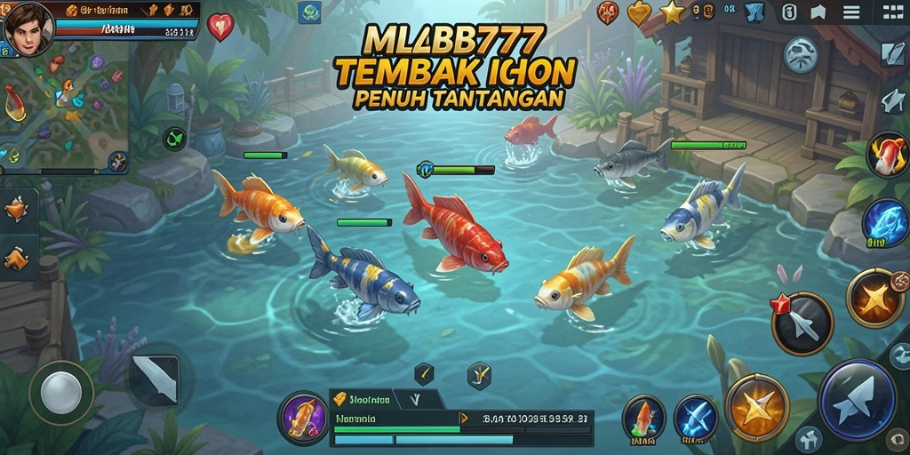 Tangkapan layar gameplay <strong>MLBB777</strong> menampilkan aksi Tembak Ikan yang seru dan mendebarkan.
