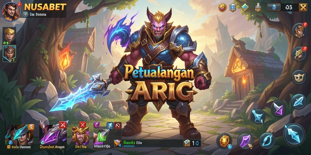 Tampilan permainan menarik dari NUSABET dengan aksi ARPG yang mendebarkan.