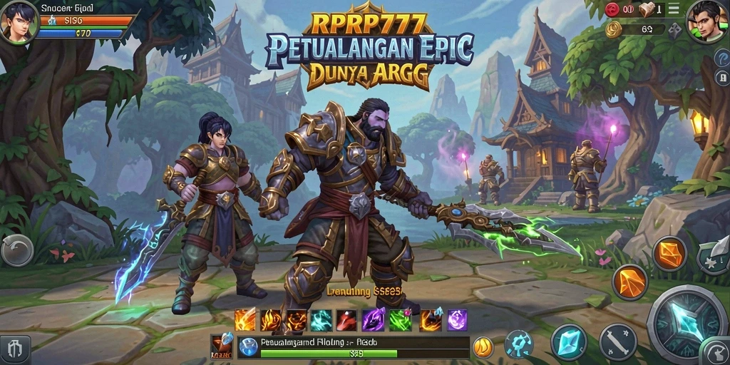 Gameplay seru RPRP777 dengan pertarungan yang mendebarkan.