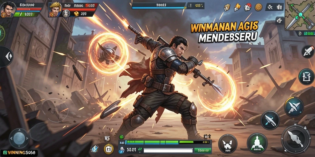 Gameplay mendebarkan dengan berbagai aksi seru di WINNING568.