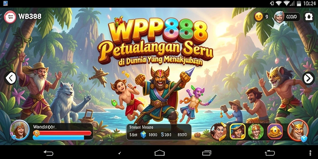 Screenshot dari gameplay WP888 yang menunjukkan aksi petualangan yang mendebarkan.