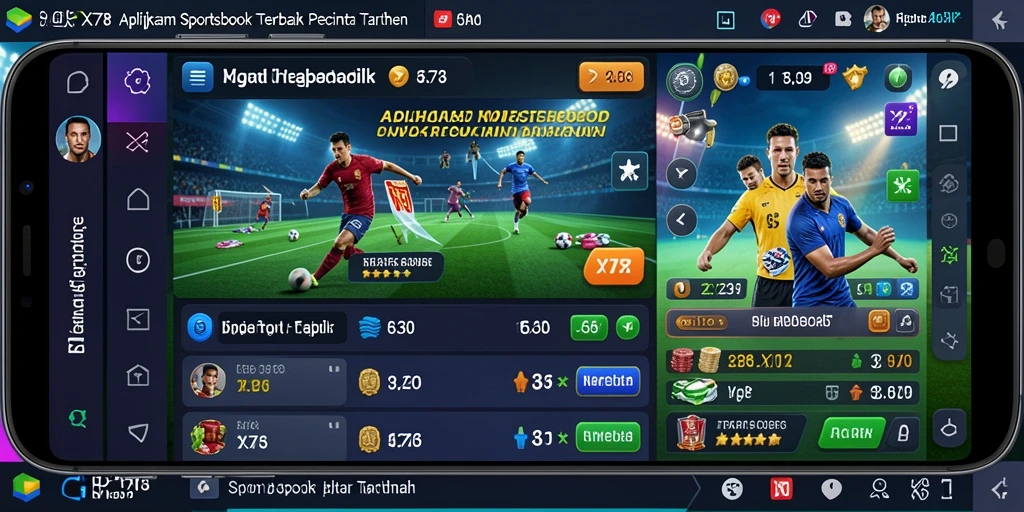 Tampilan utama X78 saat melakukan taruhan olahraga seru.