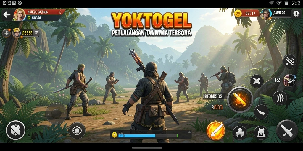 Screenshot gameplay YOKTOGEL yang menunjukkan eksplorasi dunia terbuka.